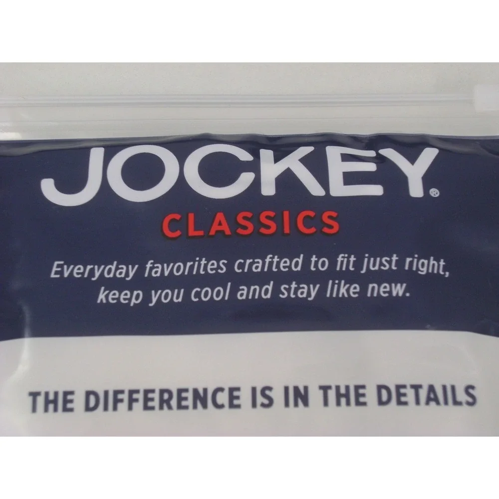 Jockey Classics Mens 3 Pack Full-Rise Briefs White 100% Cotton StayCool+ Size 36